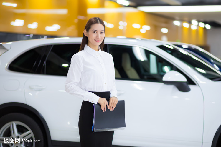 汽車銷售商務(wù)女性